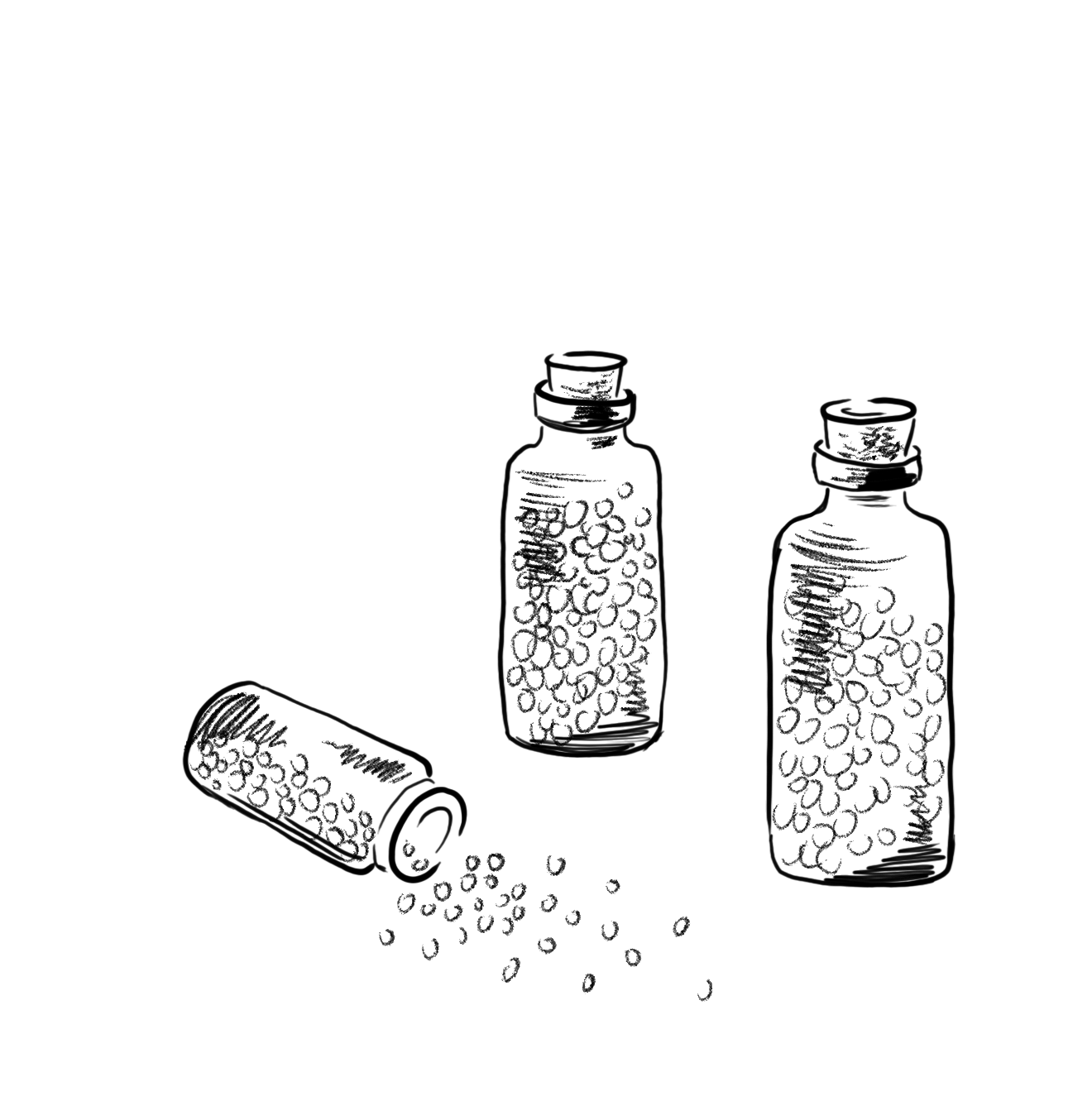 Buteleczki homeopatyczne